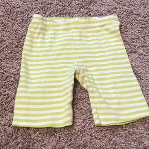 3T Carter’s Light Green and White Shorts